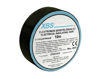 Taśma izolacyjna PVC 0,13x19mm 10m czarna  XBS SZ10/B