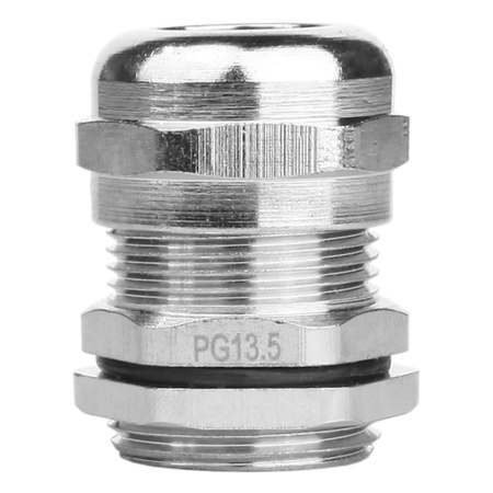 PG13.5 Dławnica kablowa 6,5-12mm IP68 mosiądz niklowany DGN DDL-PG13.5M-10AH