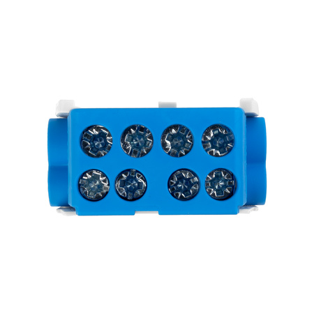 Blok rozdzielczy zacisk odgałęźny HLAK 25-1/2 M2 niebieski mostek 1P 1,5-25mm2 1,5-16mm2 Pollmann 208 2080137