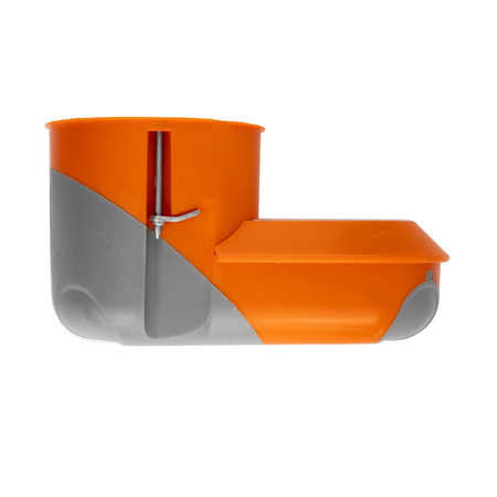 F-tronic Puszka instalacyjna IT 10 sztuka 68 mm podtynkowa z membraną wiatroszczelna 10 sztuka pomarańczowa VDE F-tronic 735 E5000