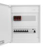 Rozdzielnica modułowa natynkowa 2x12 zabezpieczona 8xMCB 1xRCCB VDE ogranicznik przepięć Saltek okablowana skrzynka elektryczna Hager 370x305x96,5mm zaciski rozgałęźne L1, L2, L3, N, PE Doktorvolt DV-6302-NT