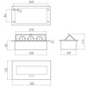 Przedłużacz biurkowy 3x230V z uziemieniem aluminium AE-PB03GU-53 GTV 7689