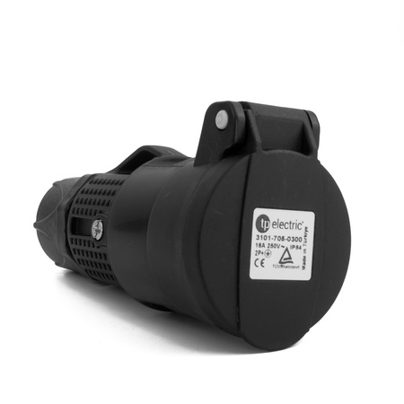 Gniazdo elektryczne UPS z dławnicą kablową 16A TYP F IP54 250V AC TPE 3101-705-0300