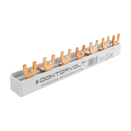 Szyna łączeniowa grzebieniowa PS/G 3-fazowa 7-modułowa 12mm2 80A 6312