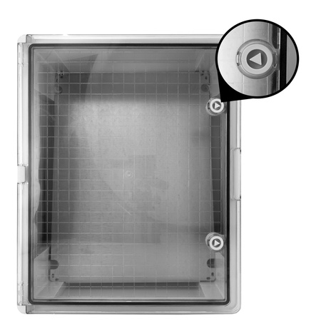 Skrzynka elektryczna z transparentnymi drzwiami 400x500x180mm obudowa rozdzielnia IP65 IK10 TP Electric 
