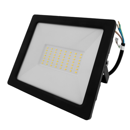 Naświetlacz LED 50W GTV czarny IP65 oświetlenie zewnętrzne 4000 lm GT-GCX50W-40