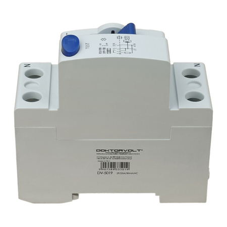 Wyłącznik różnicowoprądowy 2P 25A 30mA typ AC Doktorvolt DV-5019