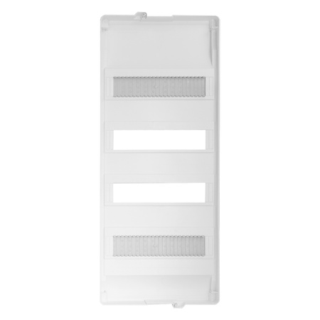 Rozdzielnica modułowa podtynkowa 4x12 zabezpieczona 14xMCB 2xRCCB VDE okablowana skrzynka elektryczna Hager 755,50 x348x98mm zaciski rozgałęźne L1, L2, L3, N, PE Doktorvolt DV-6265-PT