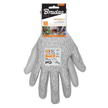 Rękawice antyprzecięciowe Ochronne Rozmiar 10 CUT COVER 3 Bradas RWCC3PU10