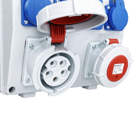 Rozdzielnica budowlana TD-S/FI 32A 16A IP54 4x230V Schuko Doktorvolt DV-6626-D