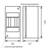 RNO 3 Rozdzielnia natynkowa 3 moduły 5.2 E-P 6076