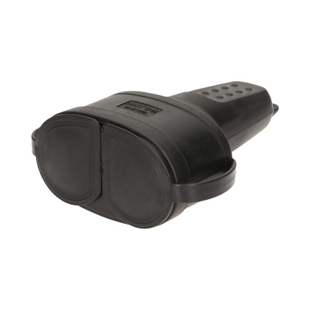 Hermetyczne. podwójne gniazdo gumowe 2P+Z. IP44 OR-AE-13117