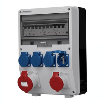 Rozdzielnica budowlana TD-S/FI 32A 16A 4x230V gniazda Mennekes Doktorvolt DV-6916-F