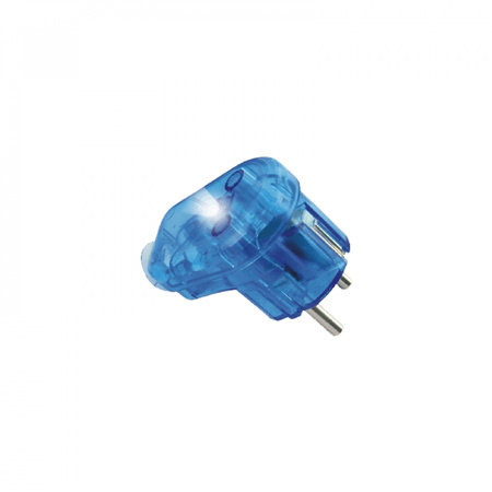 Wtyczka kątowa 2P+Z. VIP z podświetleniem WT-16US/V