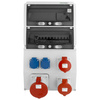 Rozdzielnica budowlana eXT-S/FI z zabezpieczeniami 63A 32A 16A 2x230V Mennekes Doktorvolt
