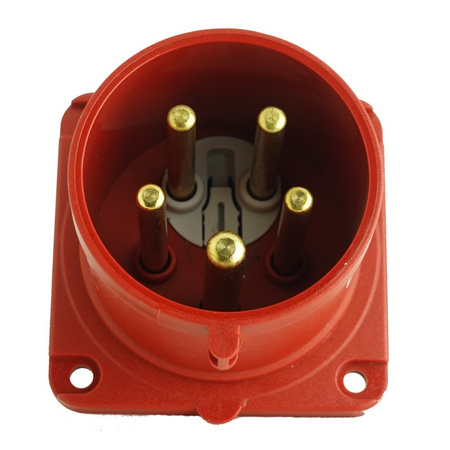 Wtyczka tablicowa CEE zwrotnica faz prosta 5P 32A 400V IP44 2443