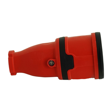Gniazdo przenośne proste 16A 230V 2P+Z czerowne Schuko 3101-304-1600