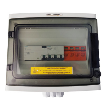 Doktorvolt Rozdzielnica PV Fotowoltaiczna Solarna AC SIEMENS 3F B16A 25A 300mA T2 DV-0744-FOT