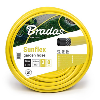 Wąż ogrodowy Sunflex 3 warstwowy 3/4" 20m Bradas WMS3/420