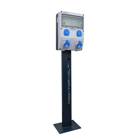 Rozdzielnica na stojaku TD-CAMP FI/LS 2x16A/3P 2x230V DV-1703-D