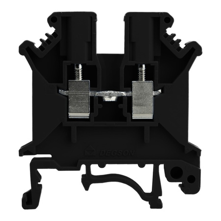 Złączka szynowa przelotowa czarna śrubowa 4mm2 1P VDE UL PC4-01P-13-00A(H)