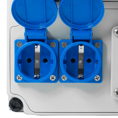 Rozdzielnica budowlana 2x16A 230V Schuko 1x16A CEE IP44 Skrzynka elektyczna BALS BL89010