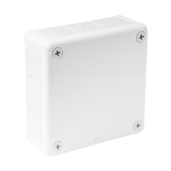 puszka n/t biała bez zacisków z dławnicami bezgwintowymi 12-wlotowa wym/zew 118x118x46 mm IP55 ViPlast 051-01