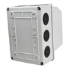 Puszka natynkowa z dławikami wym/wew 150x110x135 mm 10membran z wysoką pokrywą IP66 M-L 008.PG.CA.G