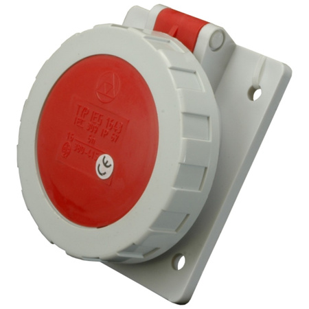 Gniazdo tablicowe skośne CEE 32A/5P 400V IP67 IEG 3253