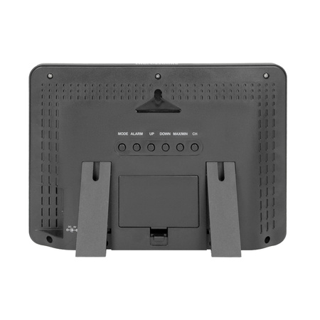 Bezprzewodowa stacja pogodowa z pomiarem temperatury i wilgotności zewnętrznej i wewnętrznej czarna OR-SP-3101/B