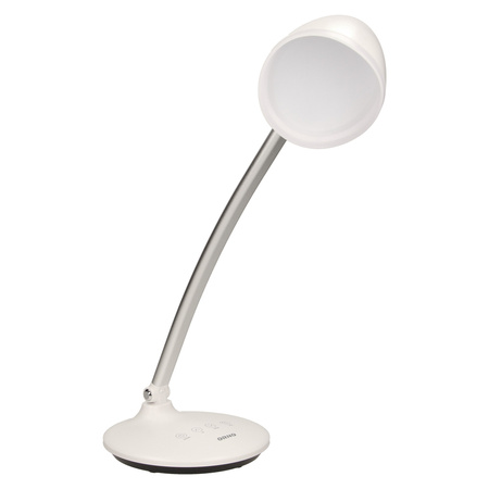 KALCYT LED 6W. lampka biurkowa. 200lm. 4000K. wyłącznik czasowy. biała OR-LB-1527