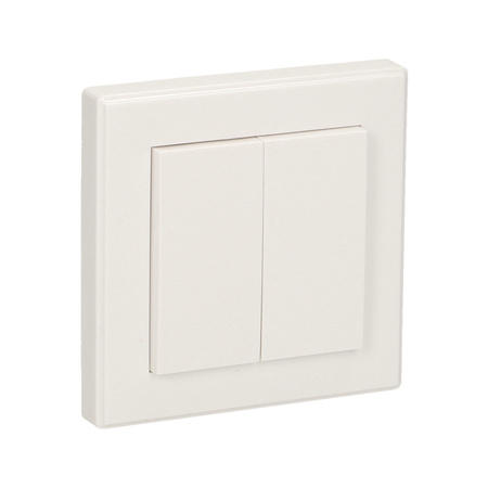 Włącznik podwójny natynkowy. do zdalnego sterowania włącznikami podtynkowymi i gniazdami ORNO Smart Living OR-SH-1711