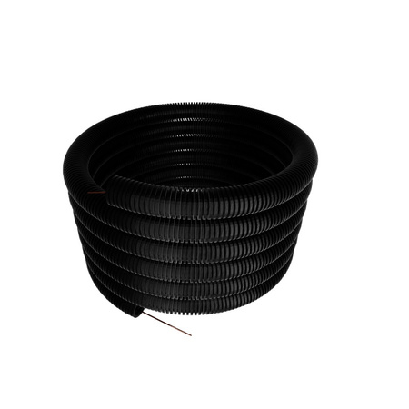 Rura karbowana z pilotem peszel 25 mm czarna 750N 50 m FEPCT25