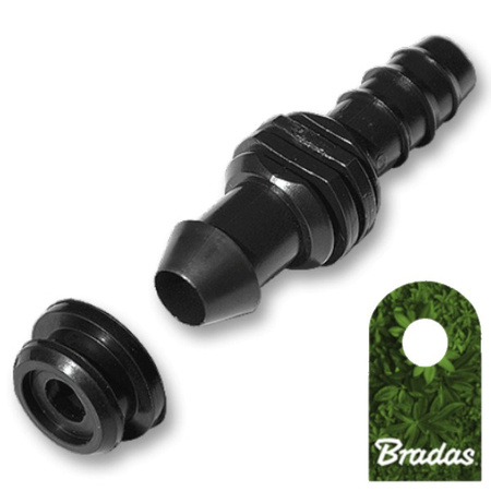 Wpinka z uszczelką i wtykiem na wąż 12mm Bradas DSWA07-12L