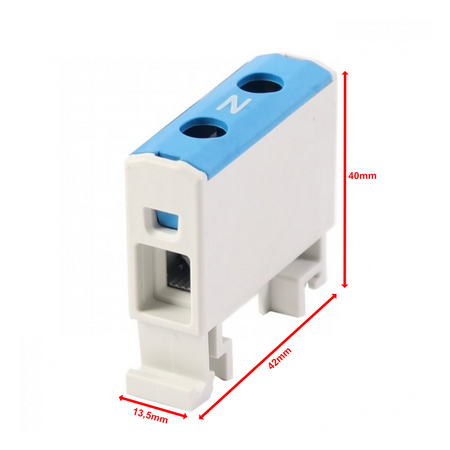 Złączka szynowa uniwersalna ETB 16/1 Al/Cu elektryczna śrubowa 2 otwory do kabli Elektro Becov UK1016.12