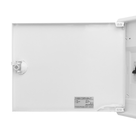 Rozdzielnica modułowa natynkowa 1x12 zabezpieczona 8xMCB 1xRCCB VDE okablowana skrzynka elektryczna Hager 245x305x96,5mm Doktorvolt DV-6296-NT