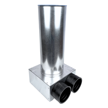 Skrzynka rozdzielcza rozdzielacz rurowy wentylacyjny fi 125 2x75 mm E-KSR-2x75/125-OC