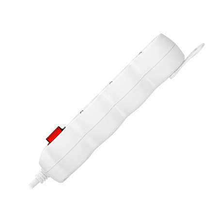 Przedłużacz 3-krotny 2P+Z (schuko). z wyłącznikiem. 3m H05VV-F 3x1.0mm2. Imax 10A. biały ORAE13146(GS)/W/3M