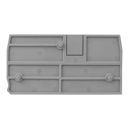Płytka końcowa do złączki szynowej 4mm2 DS4 DGN D-DS4-01P-11-00A(H)