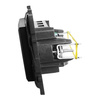 Gniazdo komputerowe podwójne RJ45 6 FTP czarne Niloe Step 863562