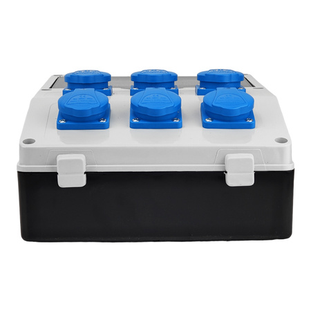 Rozdzielnica budowlana 6x230V DV-S/FI Schuko Doktorvolt DV-1769-D