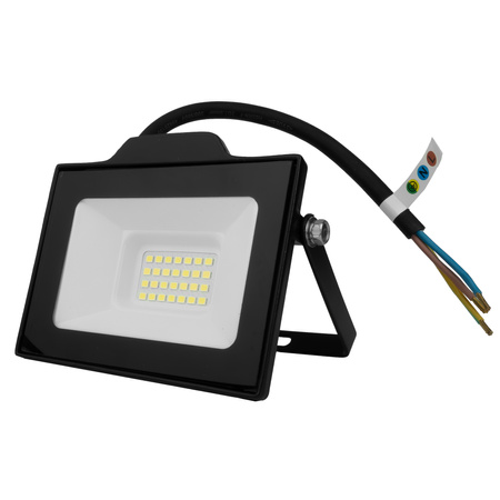 Naświetlacz LED 20W z czujnikiem ruchu czarny IP65 oświetlenie zewnętrzne 2000lm GT-GCR20W-64