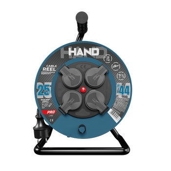 Przedłużacz bębnowy HAND PRO 25m 4x Gniazda 230V IP44 H05RN-F 3x1,5 mm² W-96305