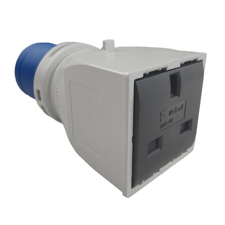 Marlanvil Adapter kempingowy wtyczka CEE 16A na 13A 250V gniazdo brytyjski standard przejściówka IP20 6.8216.UK