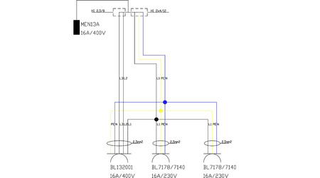 Rozdzielnica wisząca mDV 1x16A 2x230V Schuko Doktorvolt® DV-2718-D