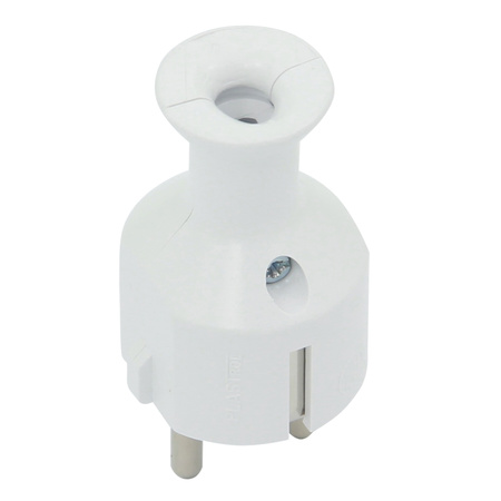 Wtyczka rozbieralna Uni-Schuko 230V 16A biała W-10120
