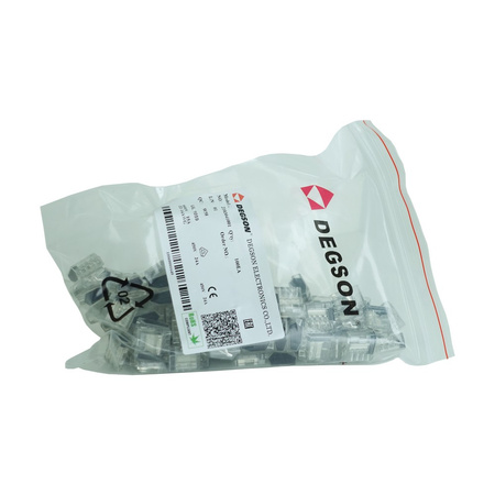 Szybkozłączka instalacyjna 2x0.2-4.0 mm² VDE UL 450V 32A DGN 100 sztuk DG221-5.6-02P-100
