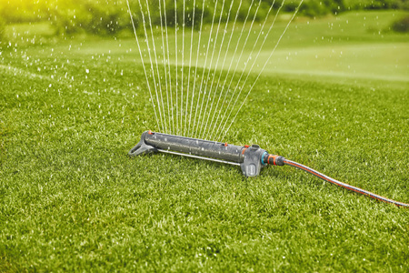 Gardena Zestaw do podlewania Zraszacz AquaZoom L 350 m² + Wąż 25m 3/4" 25 bar + 2x Złączka DVZ-0005