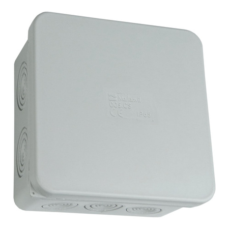 Puszka natynkowa wym/wew 94x94x50 mm 10+2 membrany IP65 M-L 005.CS