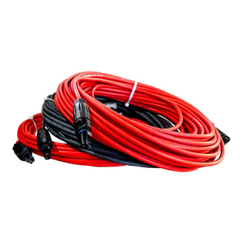 Przedłużacz solarny kabel 4mm2 z wtykami MC4 czarny/czerwony 1 - 50m DV-8874-FOT